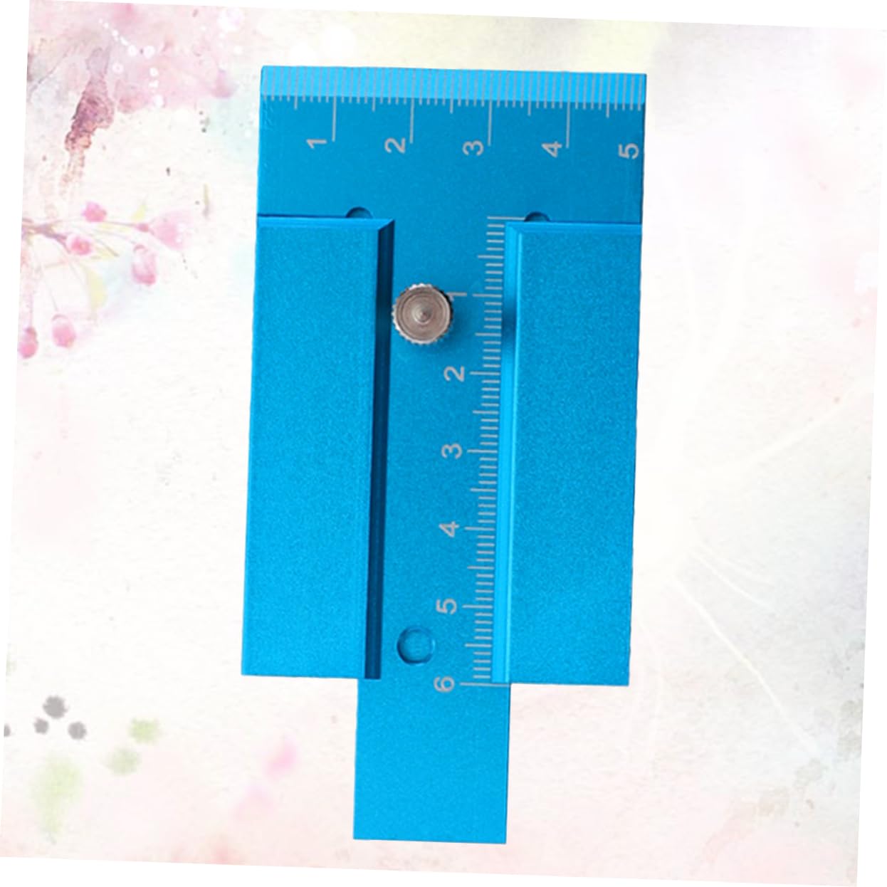 STOBOK 3 pcs Woodworking Height Gauge Metric Ruler for Table Saw Carpenter Use Durable Aluminium Alloy Measuring Tool with Screw Fixing Device Compact Lightweight Design