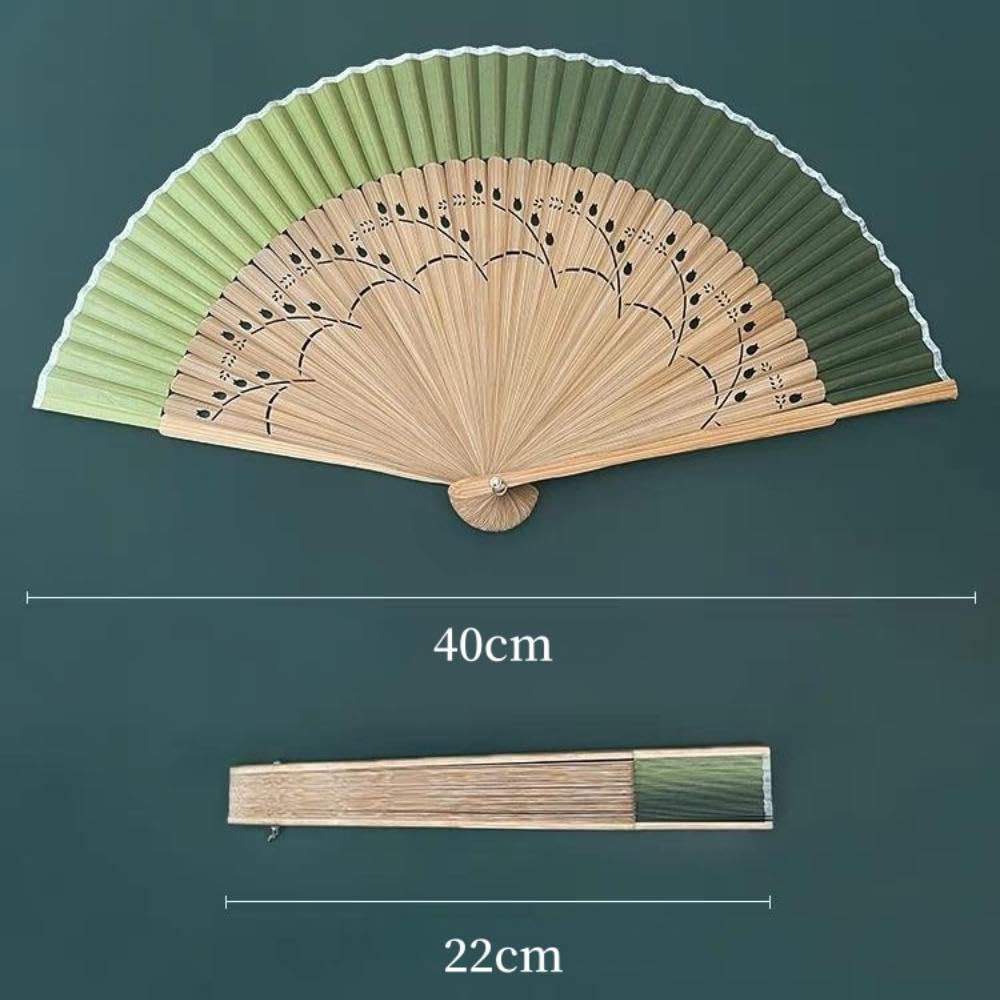 Bamboo Folding Fan, Natural Japanese Summer Essential