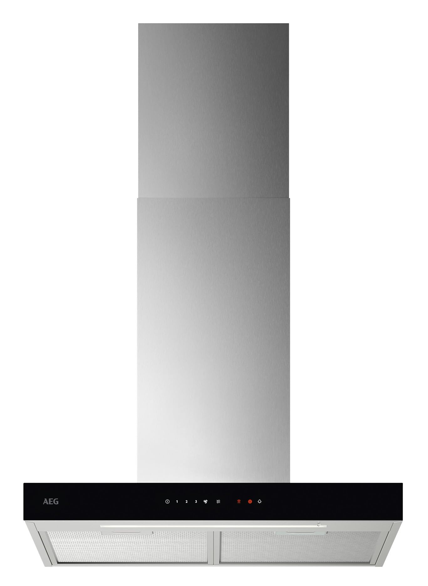 AEG Dunstabzugshaube Serie 6000 Kaminhaube 60 cm – Ab- und Umluft, Glas, Edelstahl