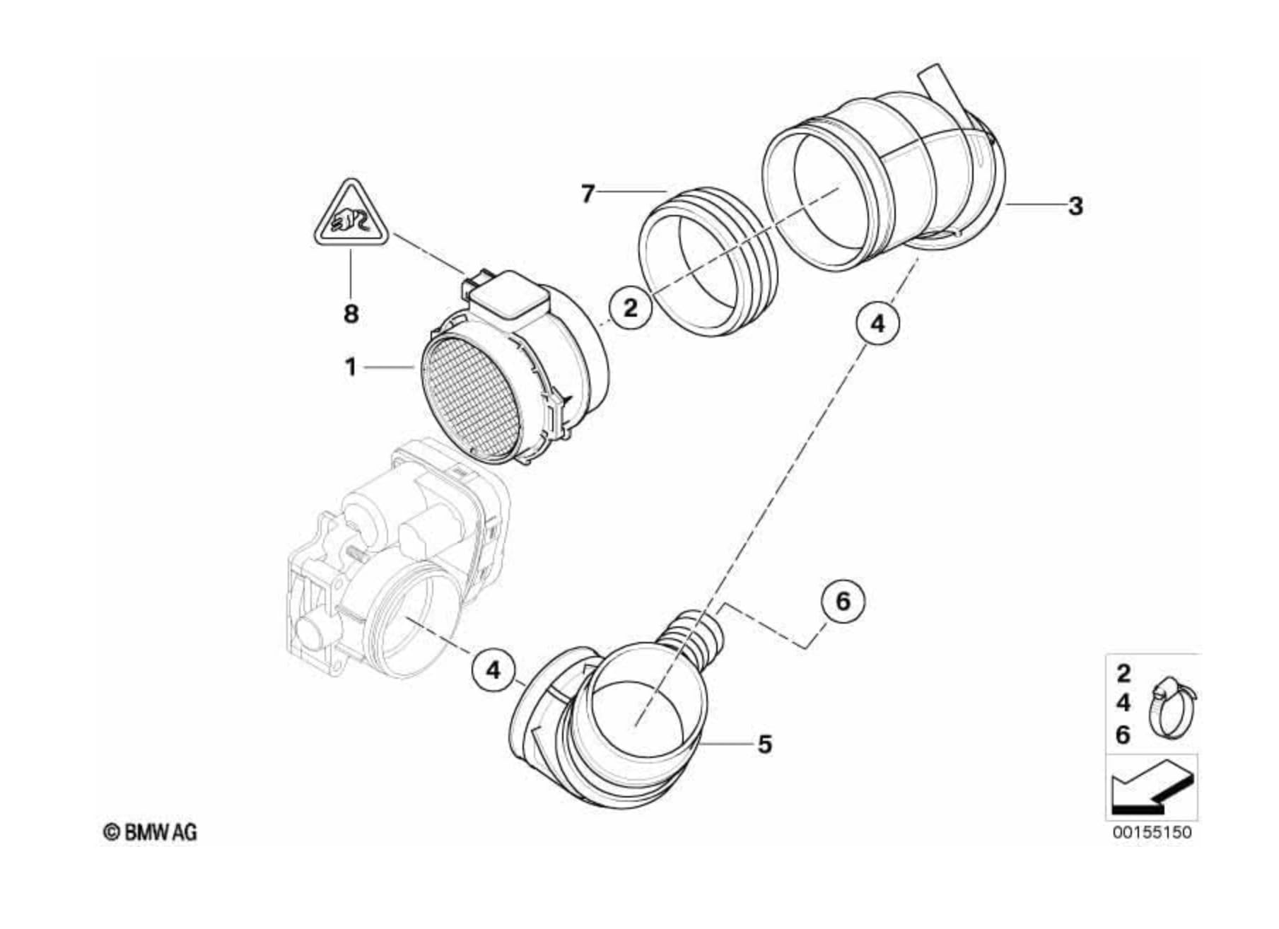 BMW Protezione Originale in Gomma per Stivali di Ricambio Compatibile con E85 13547514867