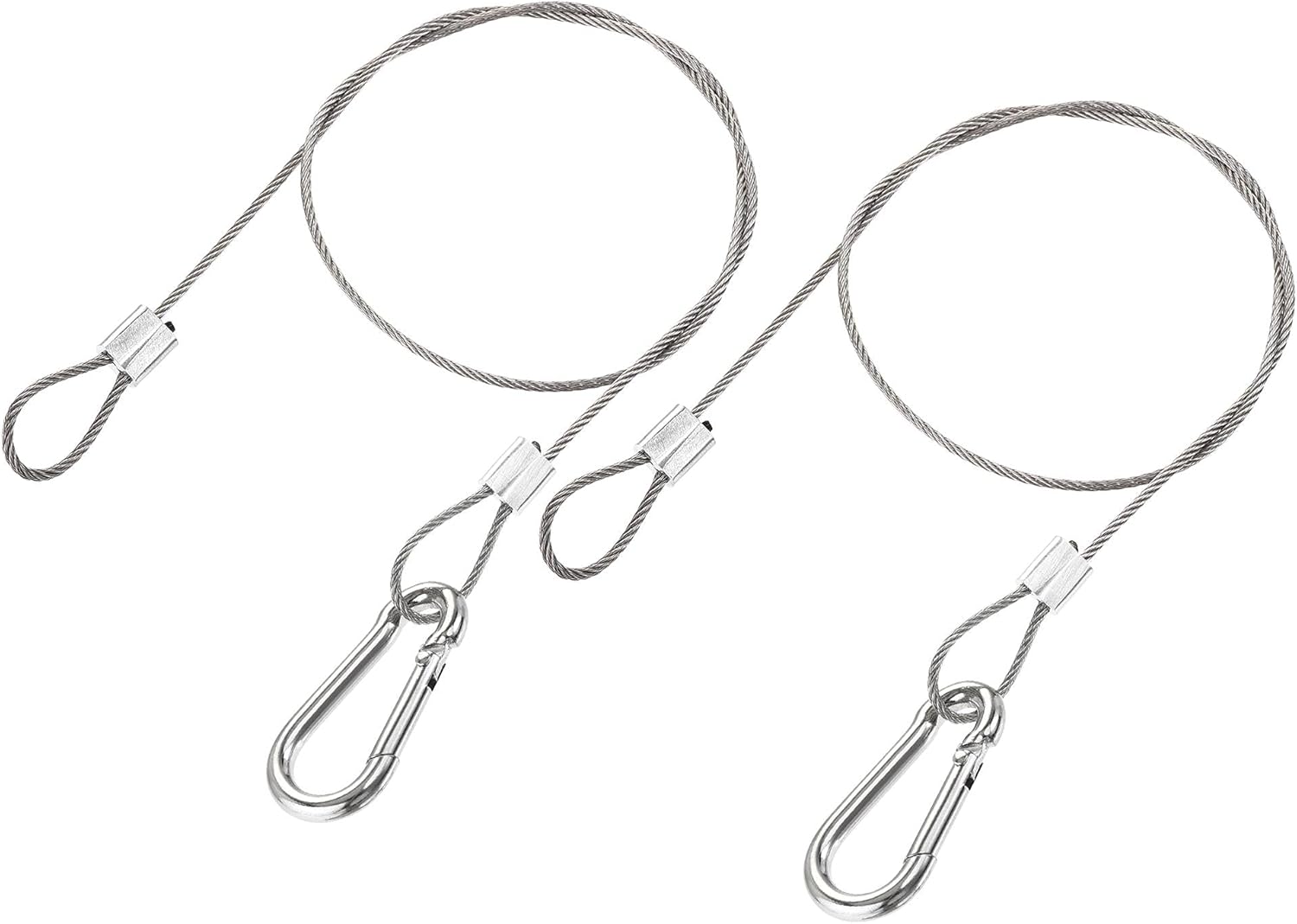 uxcell Picture Hanging Wire Kit, 2Set 0.5M Loop and Hook Hanging Wire