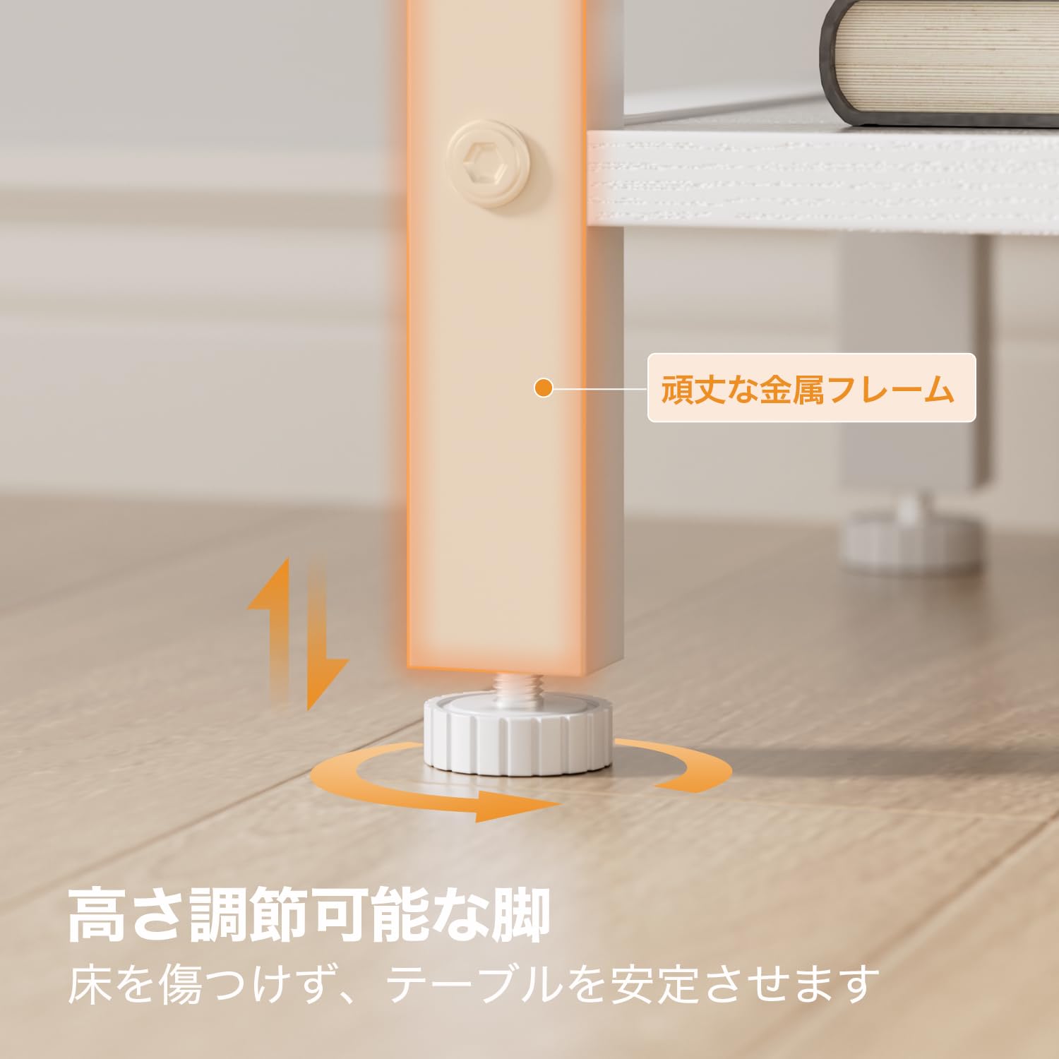 Amazon｜HLDIRECT ナイトテーブル コンセント付き サイドテーブル LED