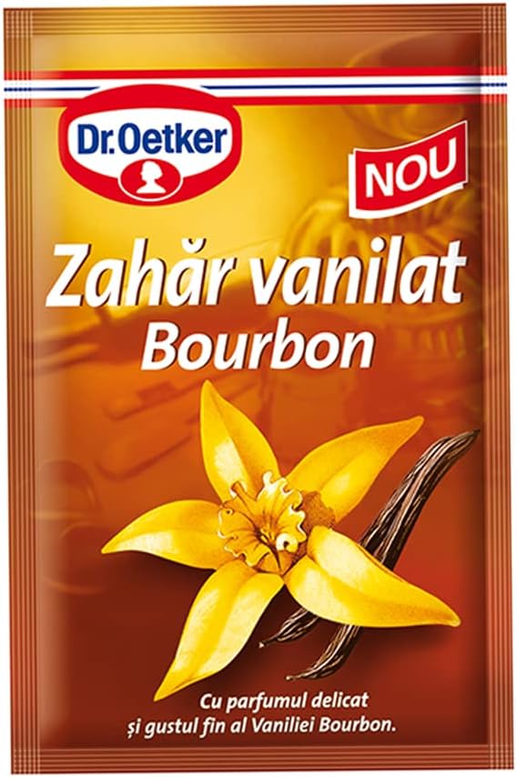 Dr. Oetker Bourbon Vanilla Sugar ( Zahar Vanilat Bourbon ) 10 X 8g