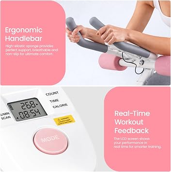 Ab Machine Adjustable Ab Trainer for Home Gym Foldable Abs Workout Equipment with Knee Padding and LCD Monitor