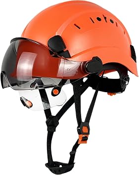 Hard Hats for Construction Safety Helmet with Visor 6-Point Adjustable Suspension ANSI Z89.1 Type I Class C Hardhats, Cascos De Construccion