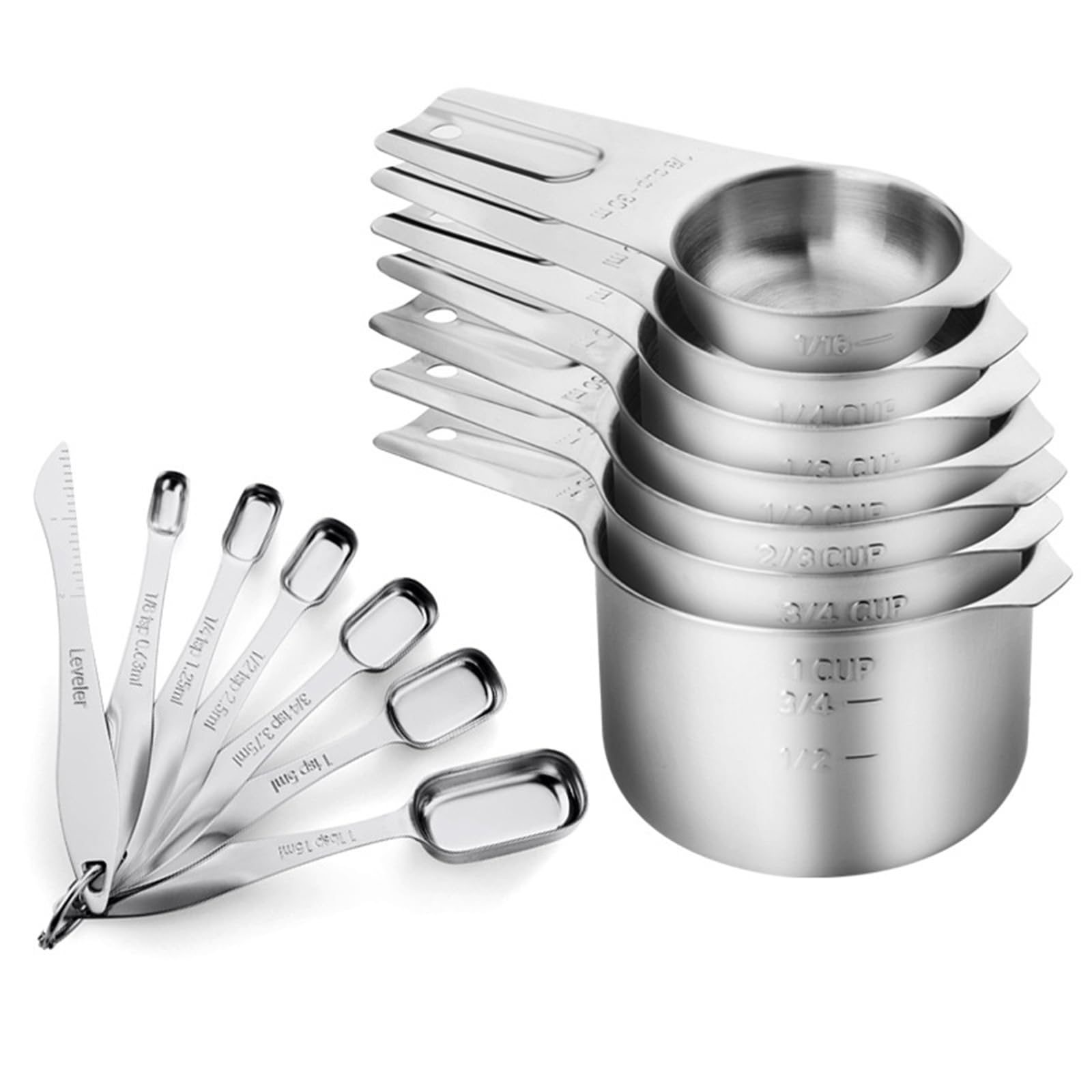 JDNH Multifunctional Kitchen Measuring Spoon Set Professional Measuring Tool with Engraved Measurements for Cooking Use Spices Jar Spoons