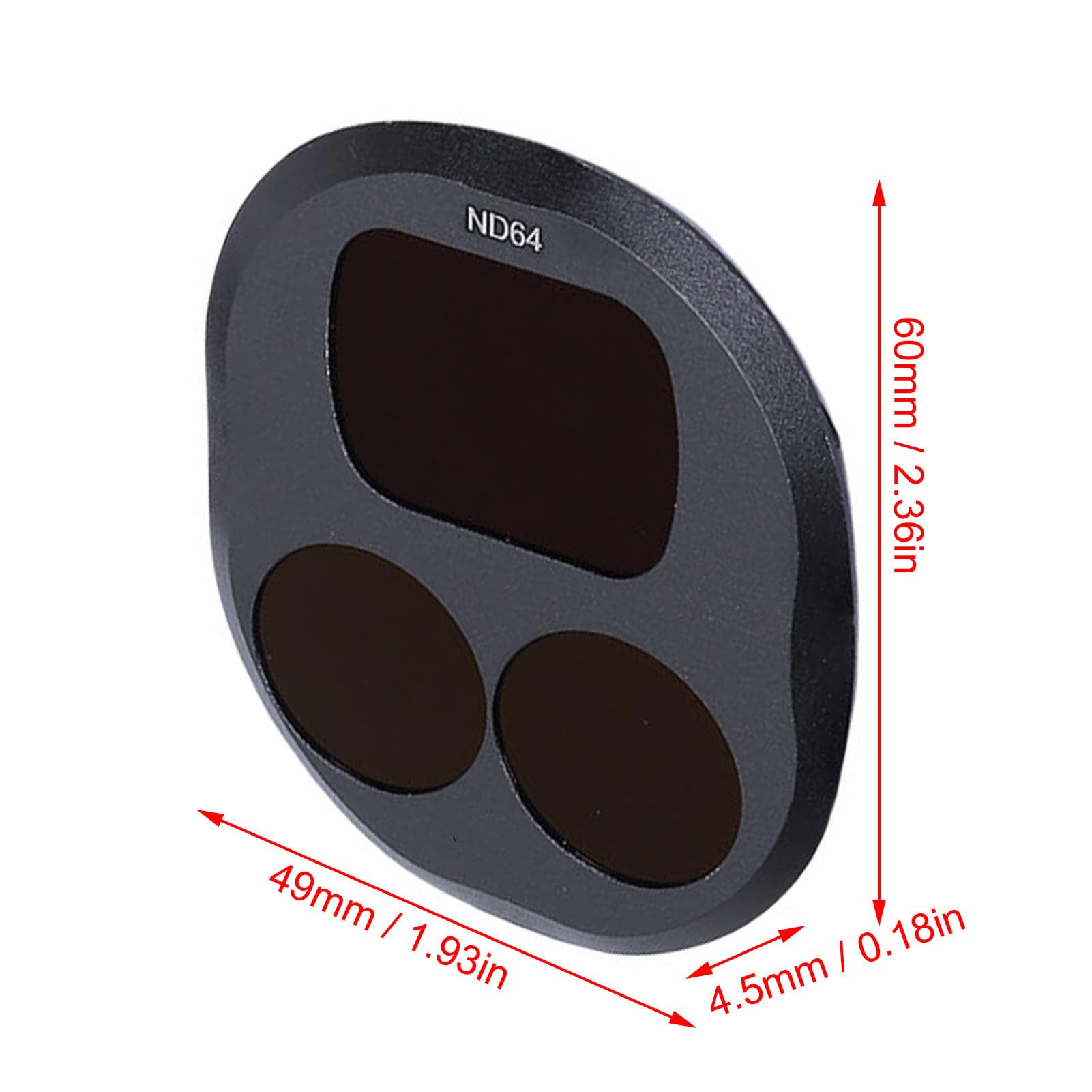 Tbest Set di Filtri per Obiettivo Fotocamera Drone Adatti per 4 Pro in 1 Vetro Ottico Rivestito HD Grandangolare da 108° ND1000 ND32 ND64