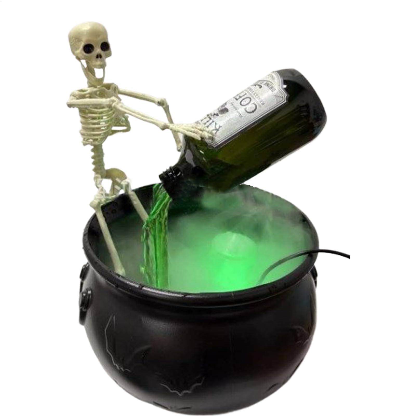 Caldero de brujas para interiores de Halloween, flotante