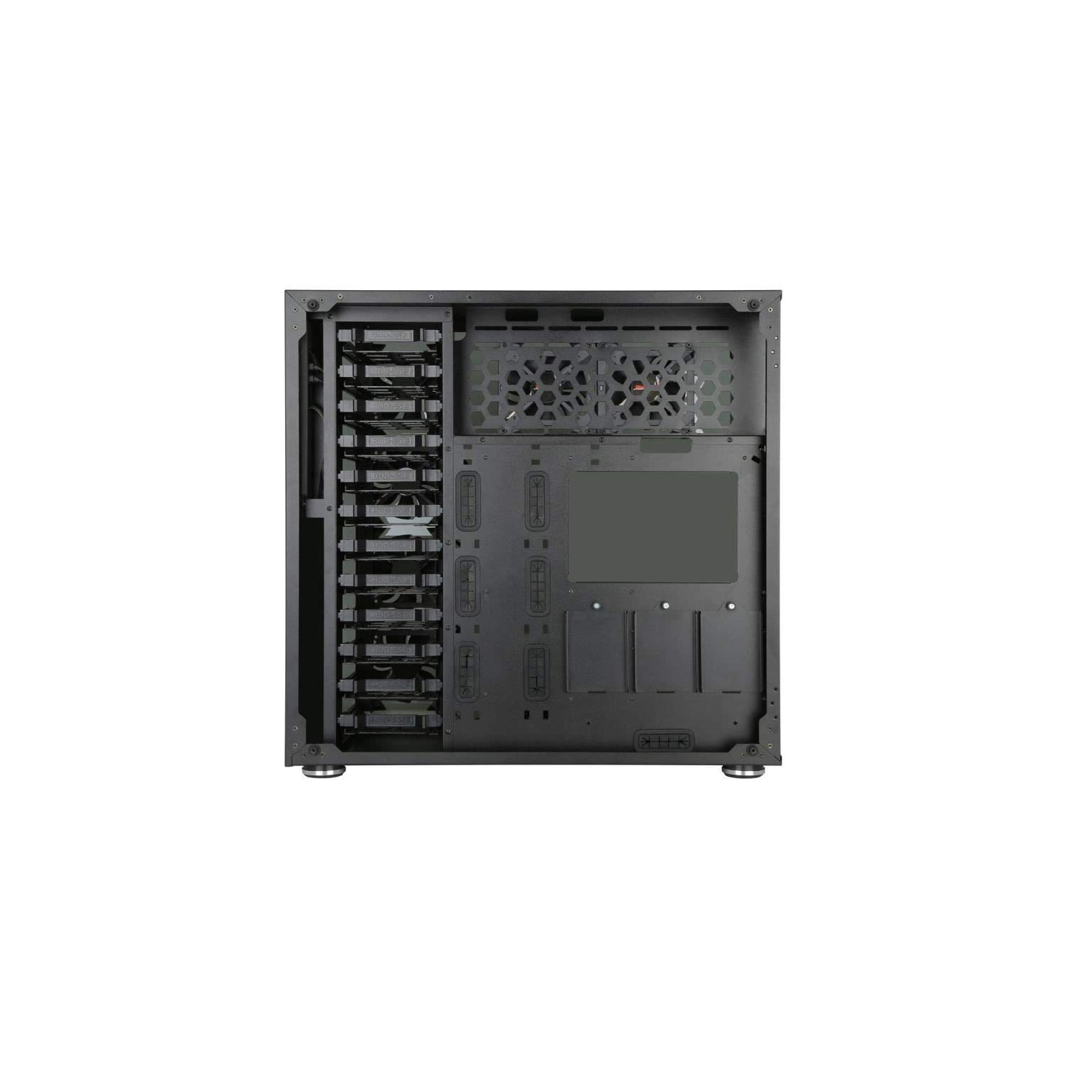 Boitier Grand Tour E-ATX Thermaltake Core P8 avec panneaux vitrés (Noir) pour professionnel