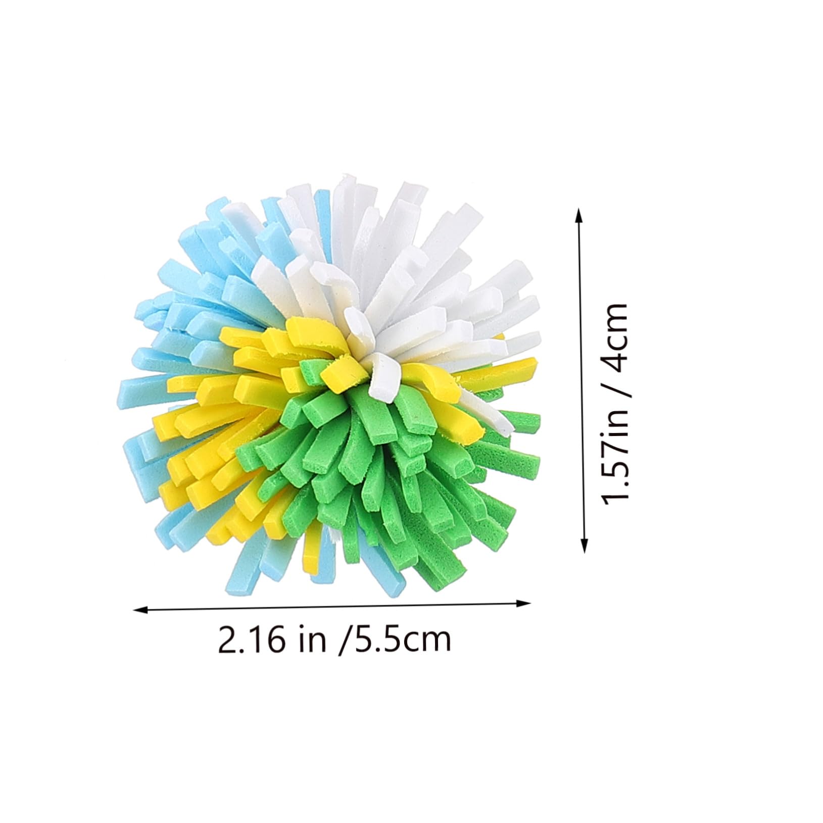 Gatuida Lot de 4 Balles à Griffer pour Chat en EVA Plume, Jouet Interactif pour Chat, pour Intérieur