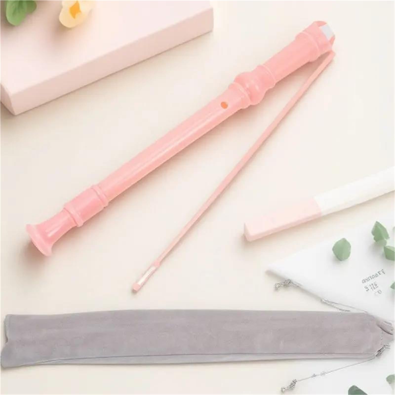 Flauto Dolce Professionale Set Flauto Dolce Soprano A 8 Fori Rosa (dal Design Squisito)