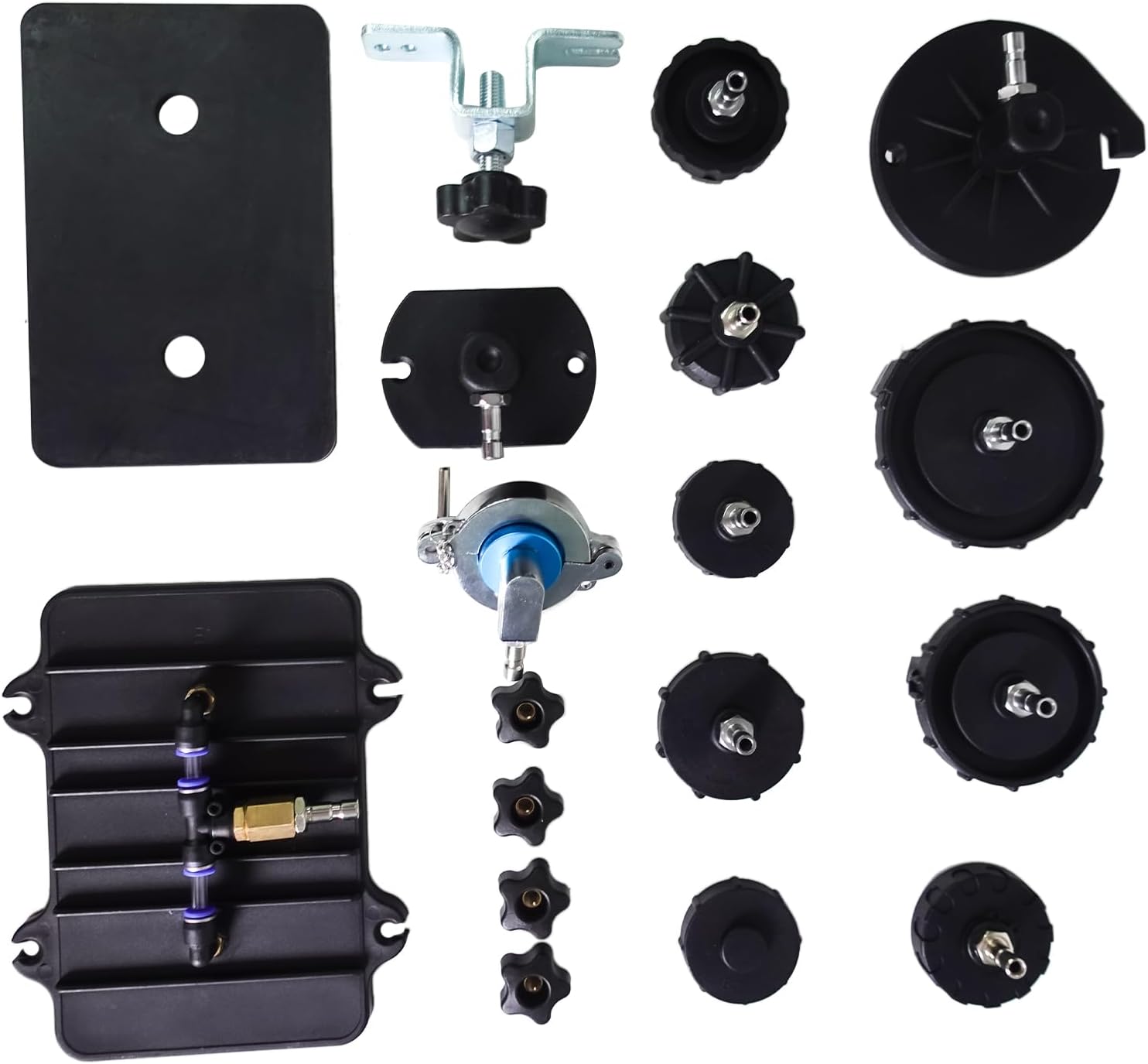 12Pcs Brake Master Cylinder Bleeder Kit MYBCT36 Brake Bleeder Adapter Set MMT2118542 Brake Pressure Bleeder Kit