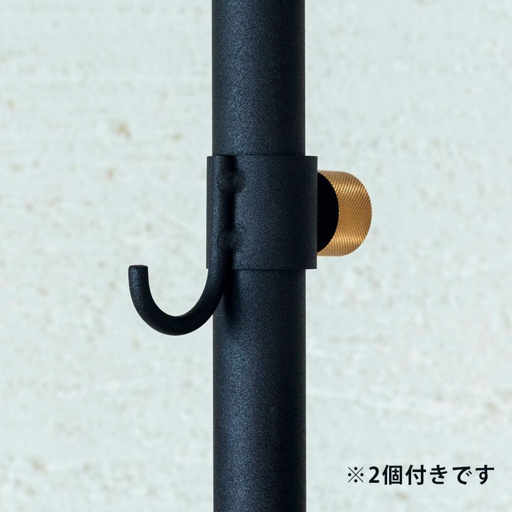 003Tension RodC 012HookA×2セット 縦専用 ブラック
