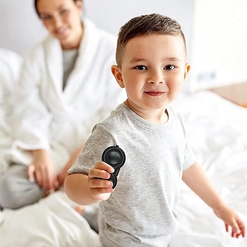 Miniatura 3 de WTYCD The Original Fidget Retro The Rubberized Classic Controller Game Pad Fidget Focus Toy con 8 funciones Fidget y cordón - Perfecto para aliviar