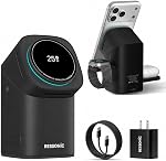 3 in 1 Wireless Charging Station for Apple & Samsung, Qi2 Certified 15W Fast Magnetic Wireless Charger Stand for Magsafe iPhone 17/16/15/14/13/12 Pro Max, Galaxy S25/24/23/22, AirPods, iWatch