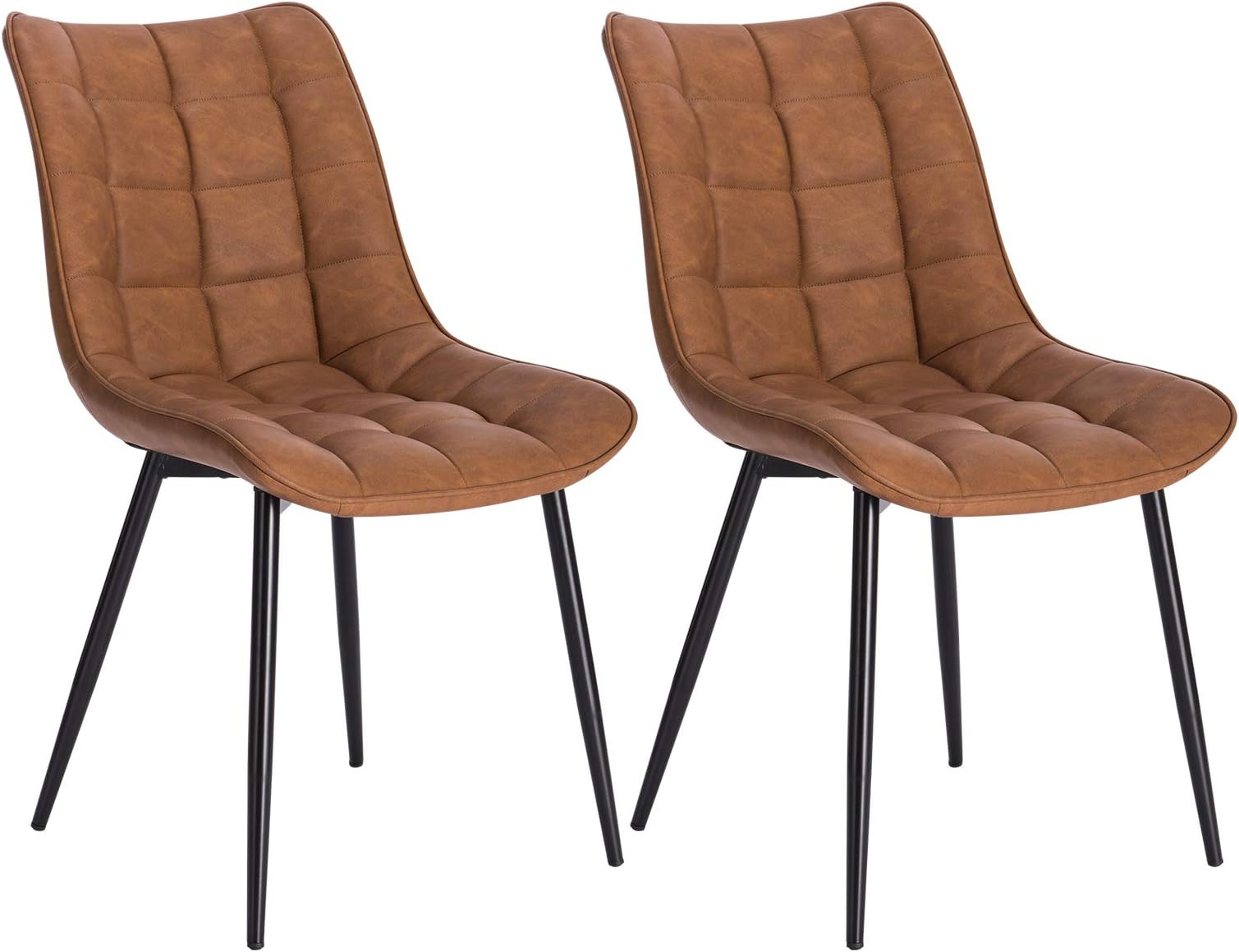VASAGLE Chaise de Salle à Manger, Lot de 2, Chaise de Cuisine, Siège