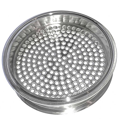 Image of HFS(R) 6 inch Tri Clamp Filter Plate, Middle Weld, High Pressure Sanitary Fitting with 6mm Holes Stainless Steel 304