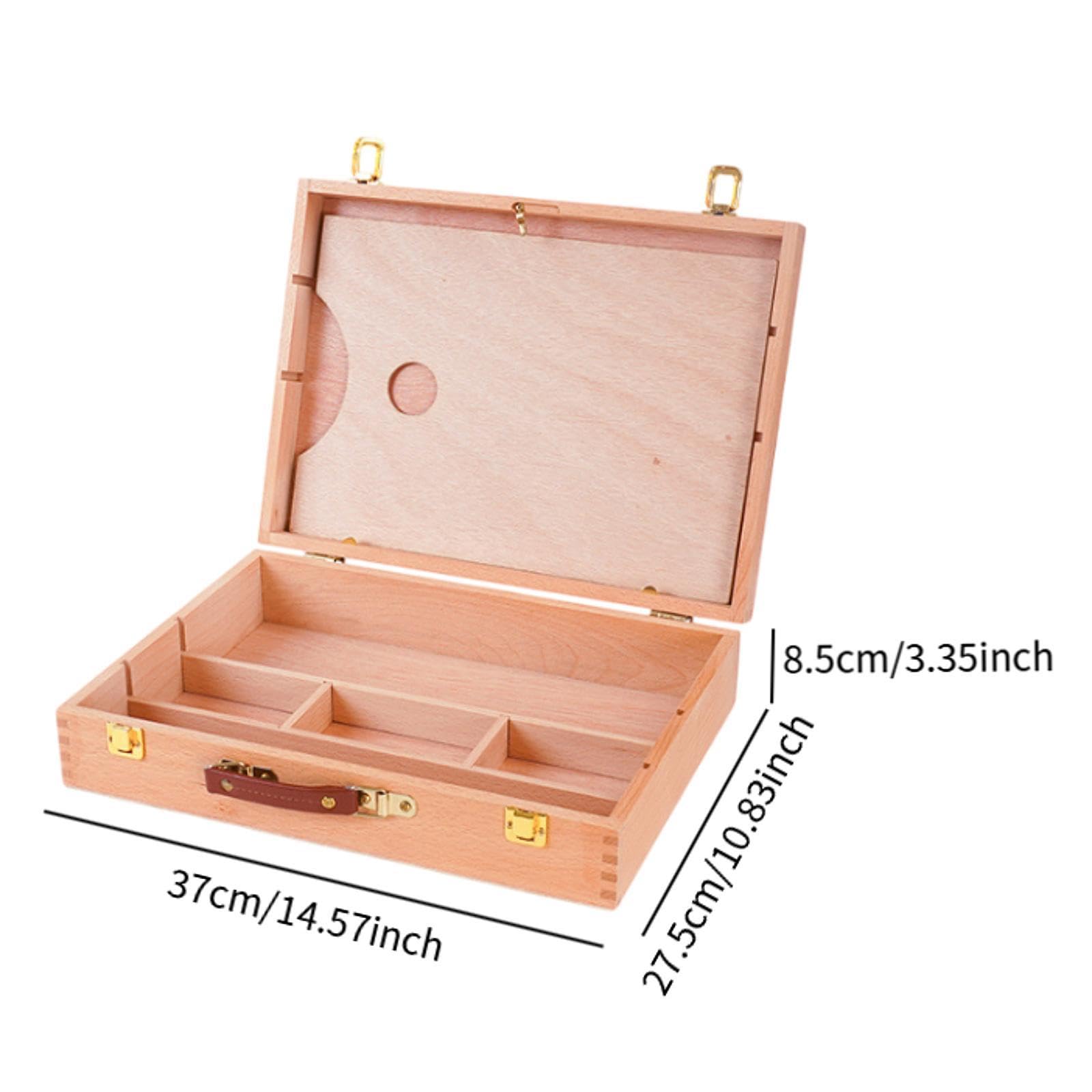 Holzkasten Zur Aufbewahrung von Künstlerbedarf Und Zubehör, M