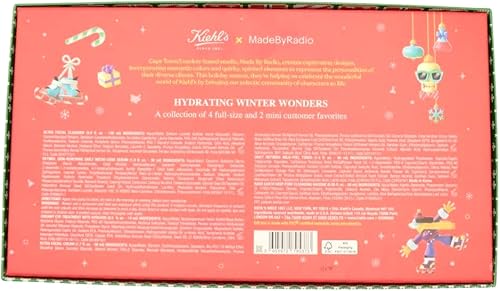 Miniatura 3 de Kiehl's Hydrating Winter Wonders limpiador facial, tónico exfoliante suave, máscara de arcilla limpiadora minimizadora de poros profundos, suero de