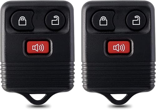 2 llaveros de repuesto para automóvil sin llave para Ford 1998-2016, transmisor Clicker 1998-2016, botón para Ford, Mazda, Mercury, Lincoln, juego