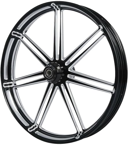 Miniatura 3 de TCMT Llanta de rueda delantera de 30 pulgadas, brida de doble disco para Harley Touring modelos no ABS, Road King Electra Street Road Glide Ultra