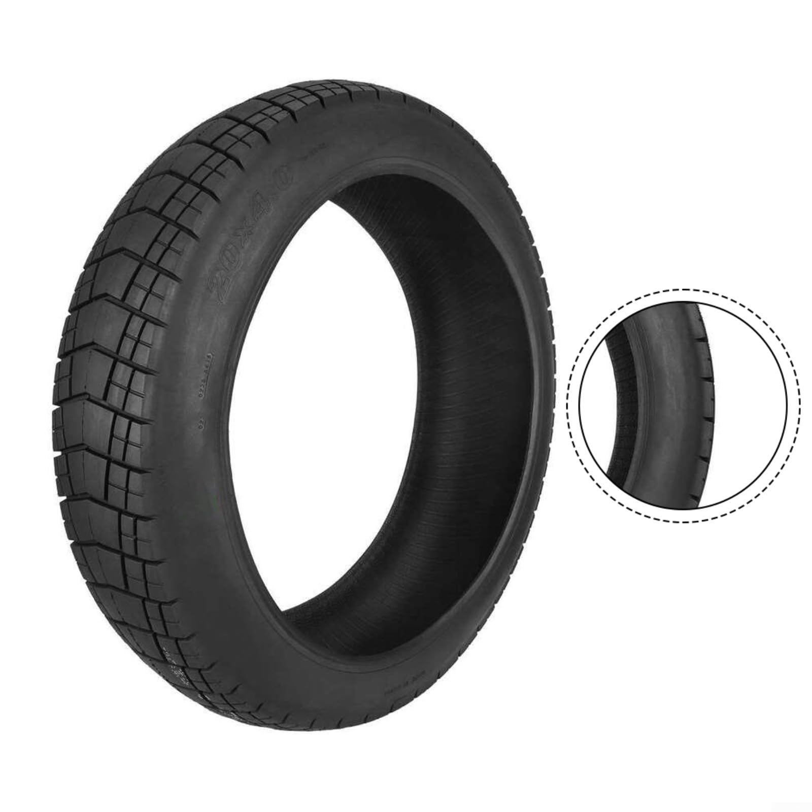 Graisse épaisse 20 x 4,0 pour pneus de vélos électriques, pneu large avec haute résistance à l'usure tout terrain, facile à installer pour remplacer les vélos électriques de 20 pouces