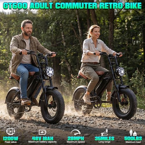 Image of LELEKUAI Electric Bike for Adults, 1200W Peak Motor Commuter Ebike, 20-28MPH Speed, 32 Miles Range, Removable Waterproof Battery, Dual Disc Brakes Electric Bicycle, UL 2849 Certified