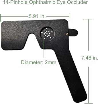 3 Pack Ophthalmic 14 Pinhole Eye Occluder for Eye Exams, Pin Hole Tester