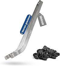 Personalisierte Grillzange aus Edelstahl - Vatertagsgeschenk für Papa - personalisierte BBQ Fleischzange mit rutschfestem Griff - Grillzubehör für zu Hause, Farbe:Silber