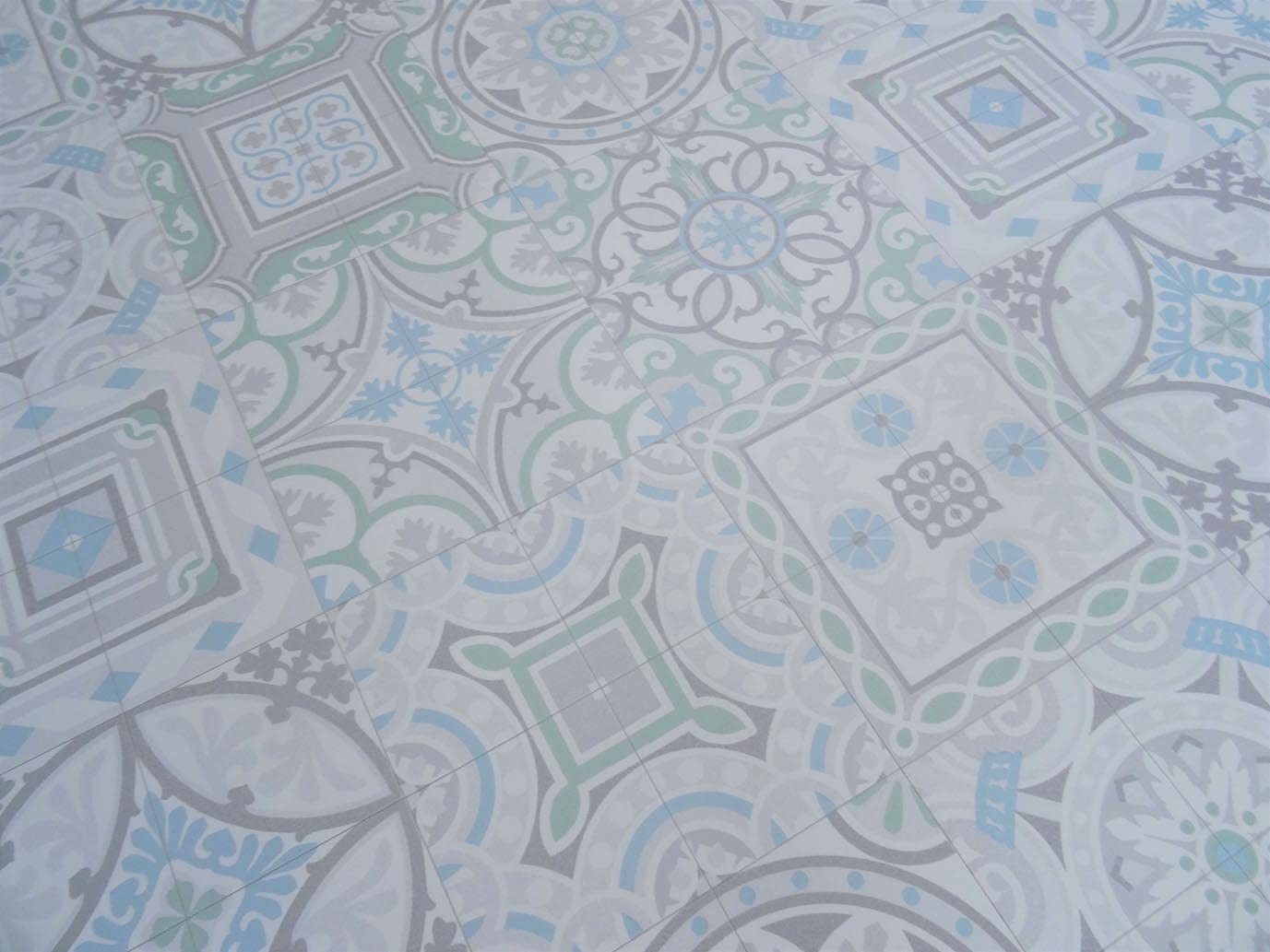 Pavimento de PVC en diseño retro, Corte (2m de ancho / 3m de largo)