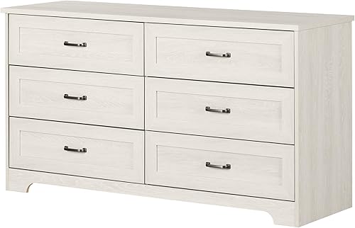 Miniatura 1 de South Shore Prairie - Cómoda de 6 cajones roble de invierno