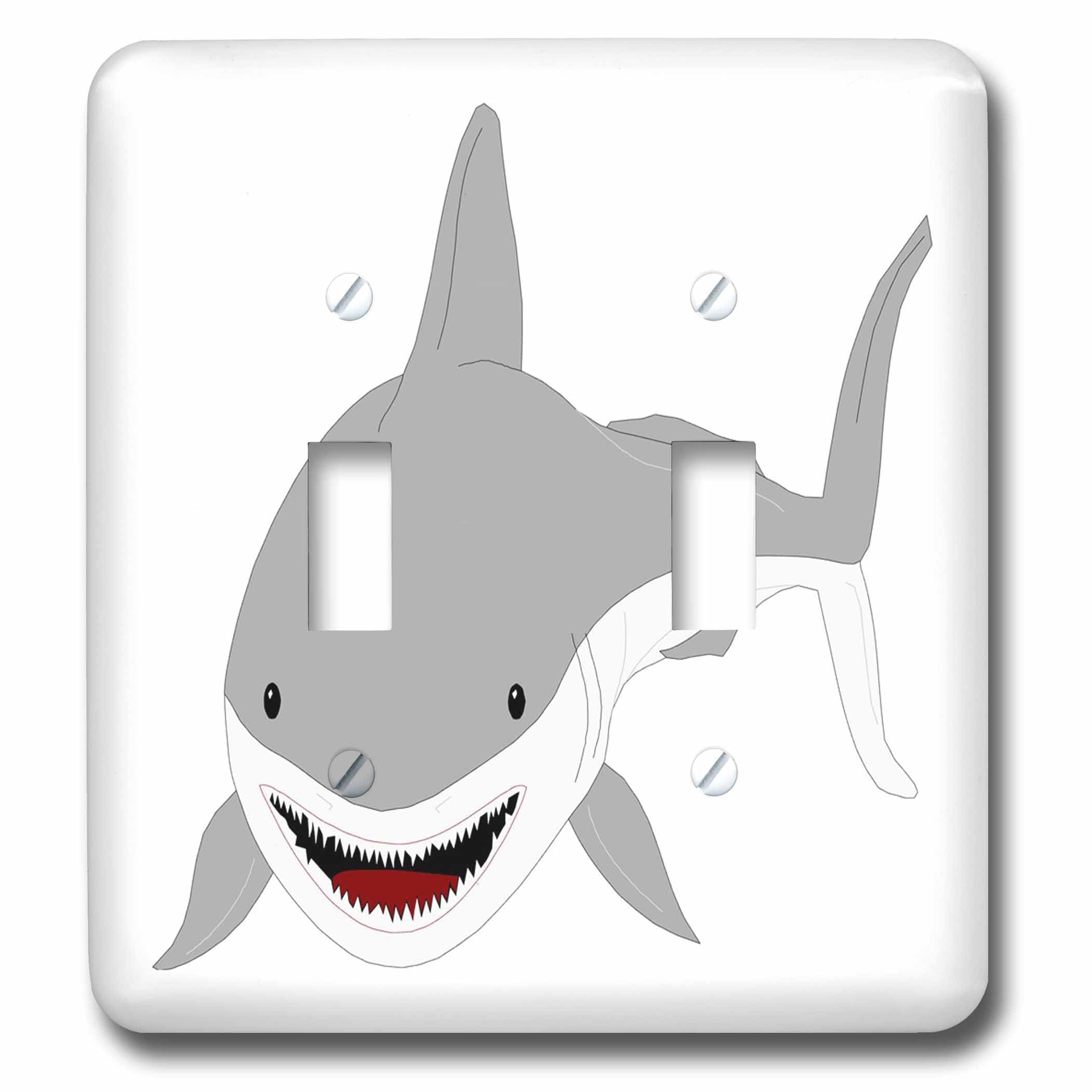Interrupteur à baïonnette 3dRose LSP_45055_2 avec motif requin mignon pour enfant