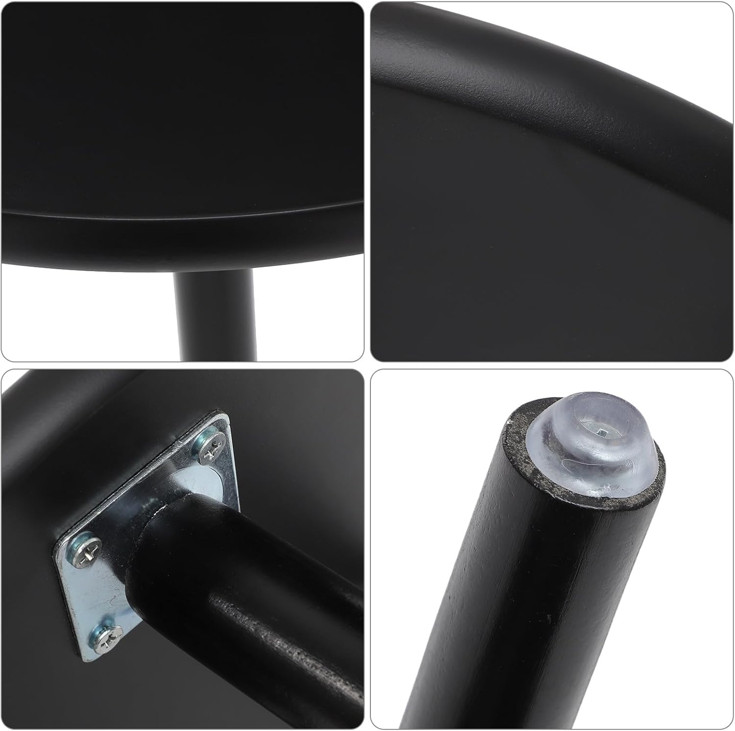 Wooden Plant Stand Flower Pot Holder Indoor Balcony Flowerpot Rack with Removable Design Black 28cm Diameter 40cm Height for Home Decor and Bonsai Display