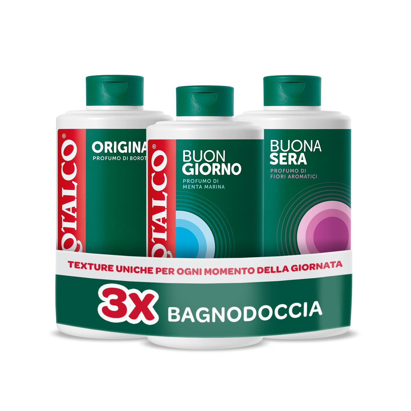 Borotalco, Kit 3 Bagnodoccia Originale, 3 x 500 ml