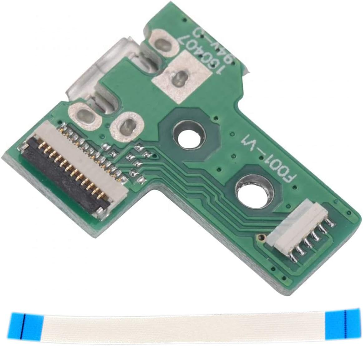 eXtremeRate Repair Parts USB Charging Port Charger Socket Board Replacement 12 Pin Flex Cable for ps4 3rd Generation JDS-030 JDM-030