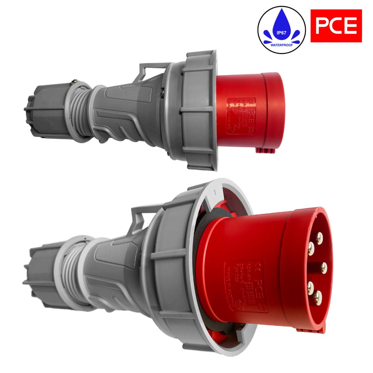 Hilark Cable Tech Przejściówka siłowa IP67 63A 5P na 32A 5P IP44 1M