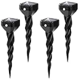 2026 Upgraded Mole & Snake & Skunk & Rabbit Repellent Solar Powered, Ultrasonic Deterrent, IP65 Waterproof, Effective Get Rid of Gopher Raccoon Vole Groundhog Chipmunk for Yard Lawn Garden, 4-Pack