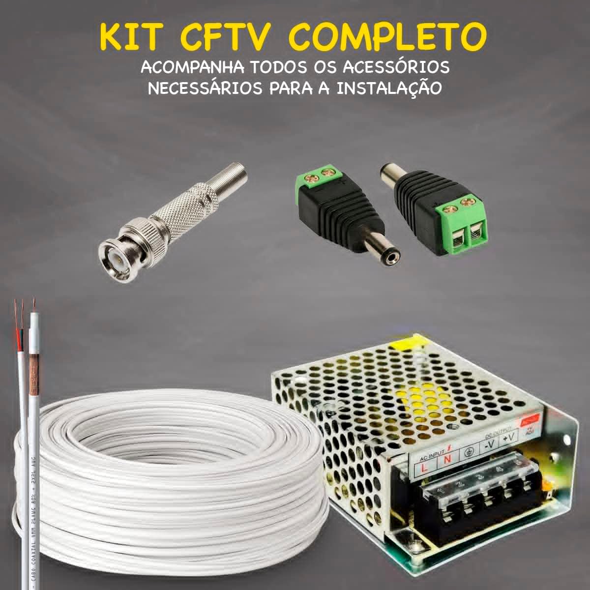 Kit 6 câmeras Intelbras VHL 1220 Full HD Testado por 30 dias
