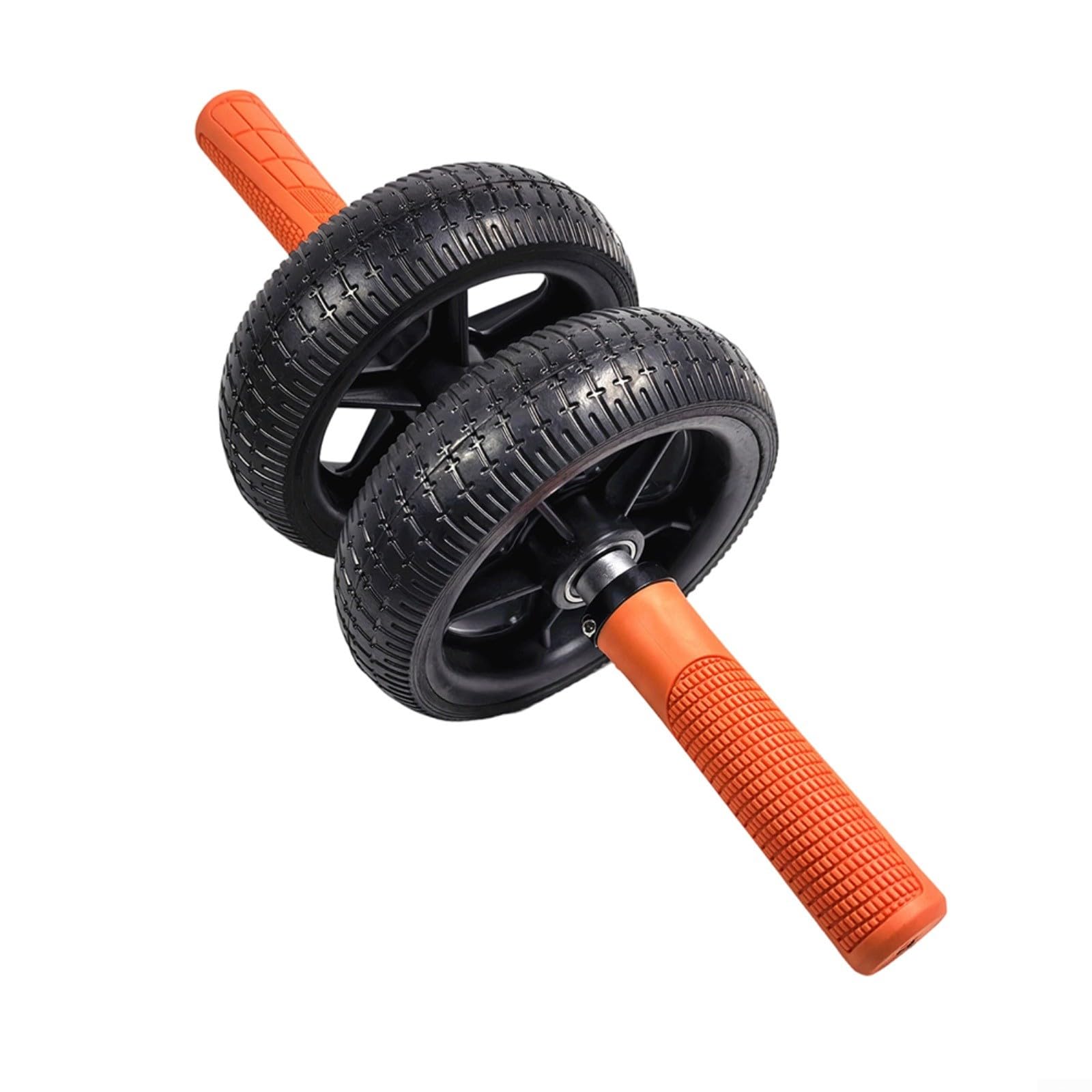 Paquete de 2 ruedas abdominales con ruedas dobles sin rebote para entrenamiento de fuerza central, equipo de fitness de goma para entrenamiento de gimnasio en casa, estable de 65 pulgadas