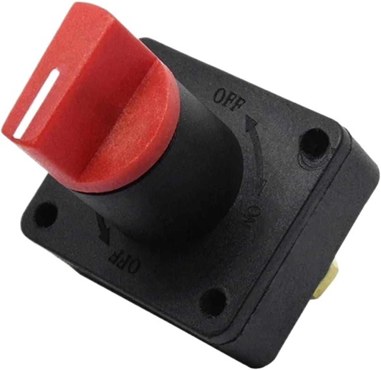 Car Master Battery Switch Power Disconnect Rotary Switch Boat Truck Cut Off Isolator Switch 300A(Switch with Terminal)