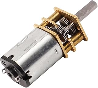 ELLANA Powered Mini GA12-N20 Stainless Steel Shaft DC 3V Gear Motor, Micro Low Speed DIY Car Plane Model Smart Lock Small Motor Torque Gear (Size : 500RPM)