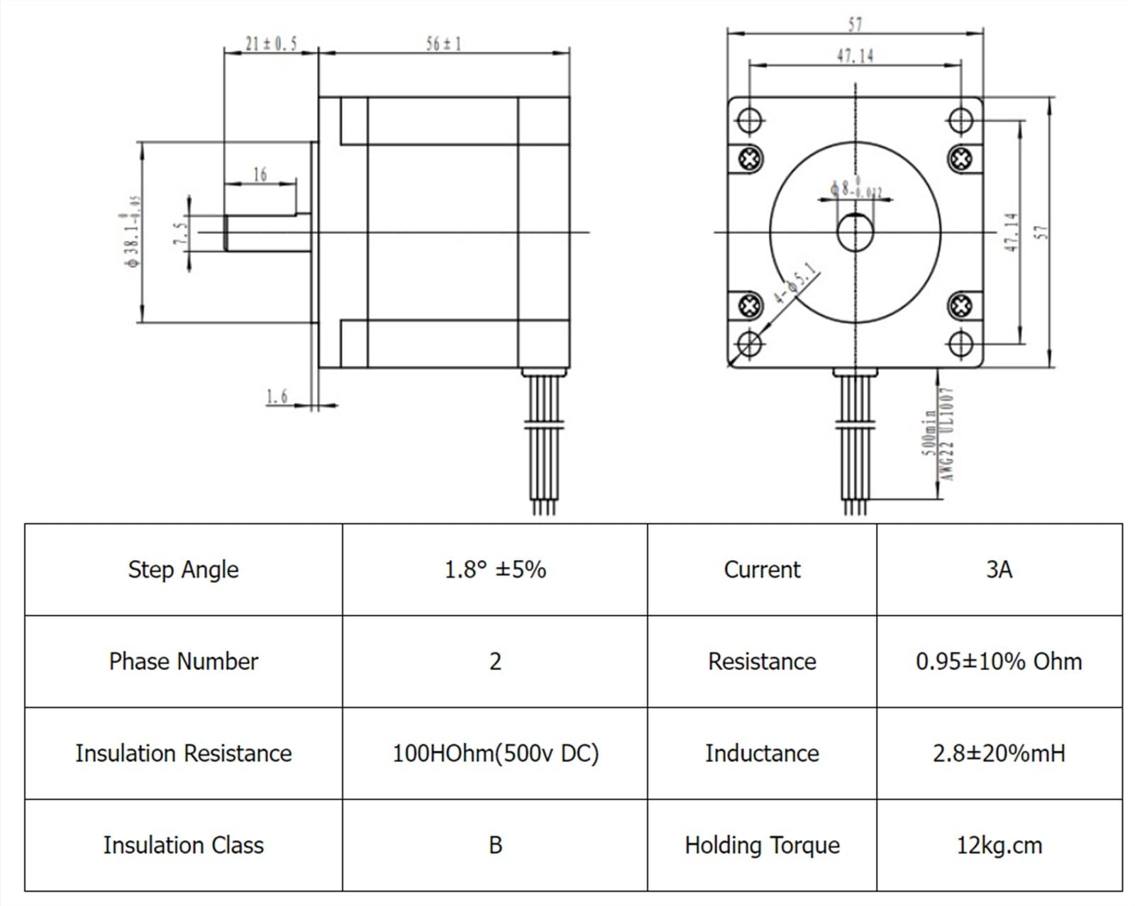 GX1204 Kugelumlaufspindel MGN12 Führung, passend für Nema17 Schrittmotor, CNC-Mini-Stellantrieb, Linearmodul, DIY-Werkzeuge (500 mm)