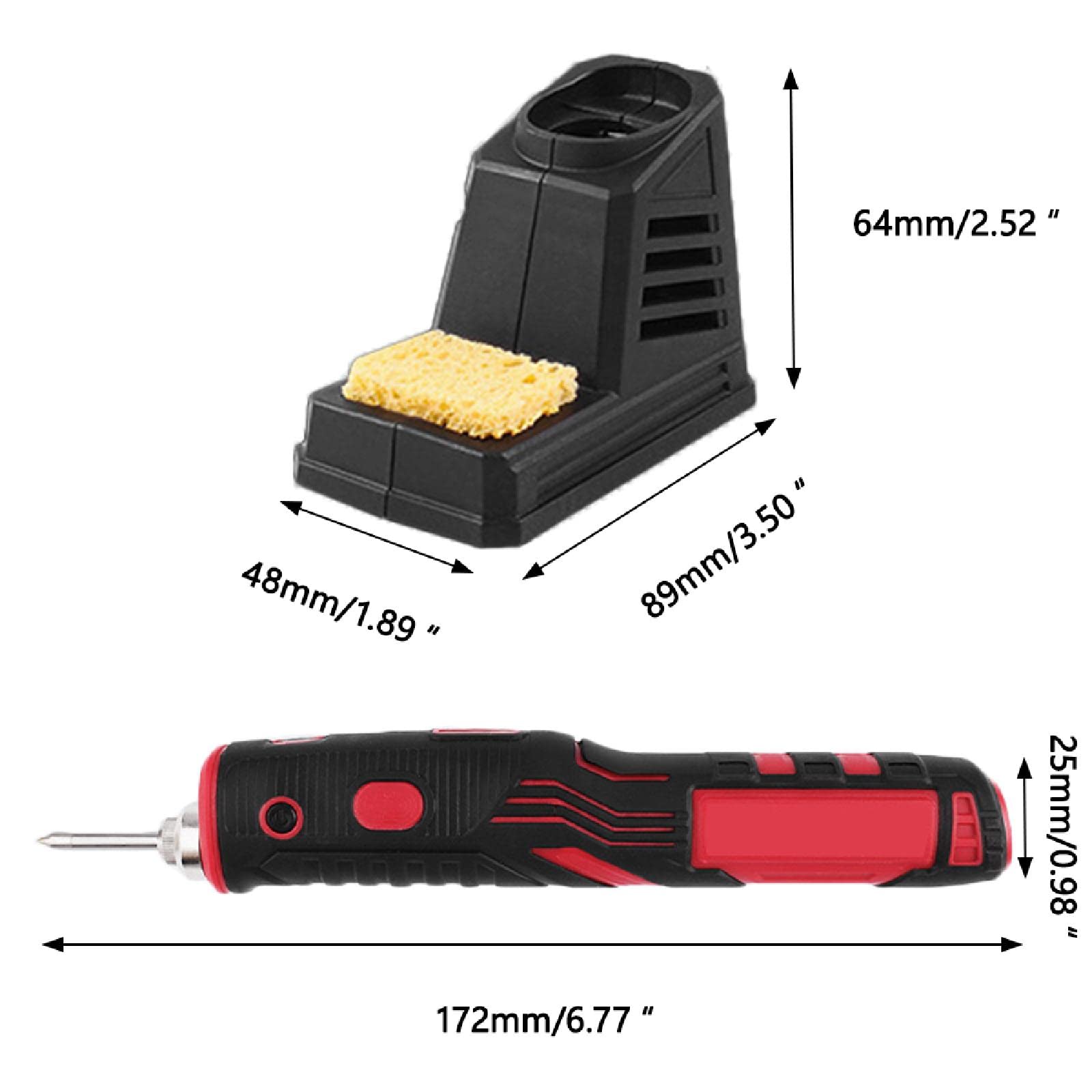 Soldador portátil inalámbrico de 1800mAh, herramienta de soldadura recargable con sensor táctil y foco LED, kit profesional de soldadura inalámbrica segura