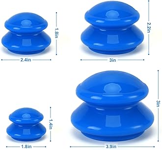 Silicone Cupping Therapy Set, Professional Studio and Home Cupping Set Massage Therapy Cups, Chinese Massage Cups for Cellulite Reduction Cupping Kit, Muscle and Joint Pain Myofascial Cupping Massager