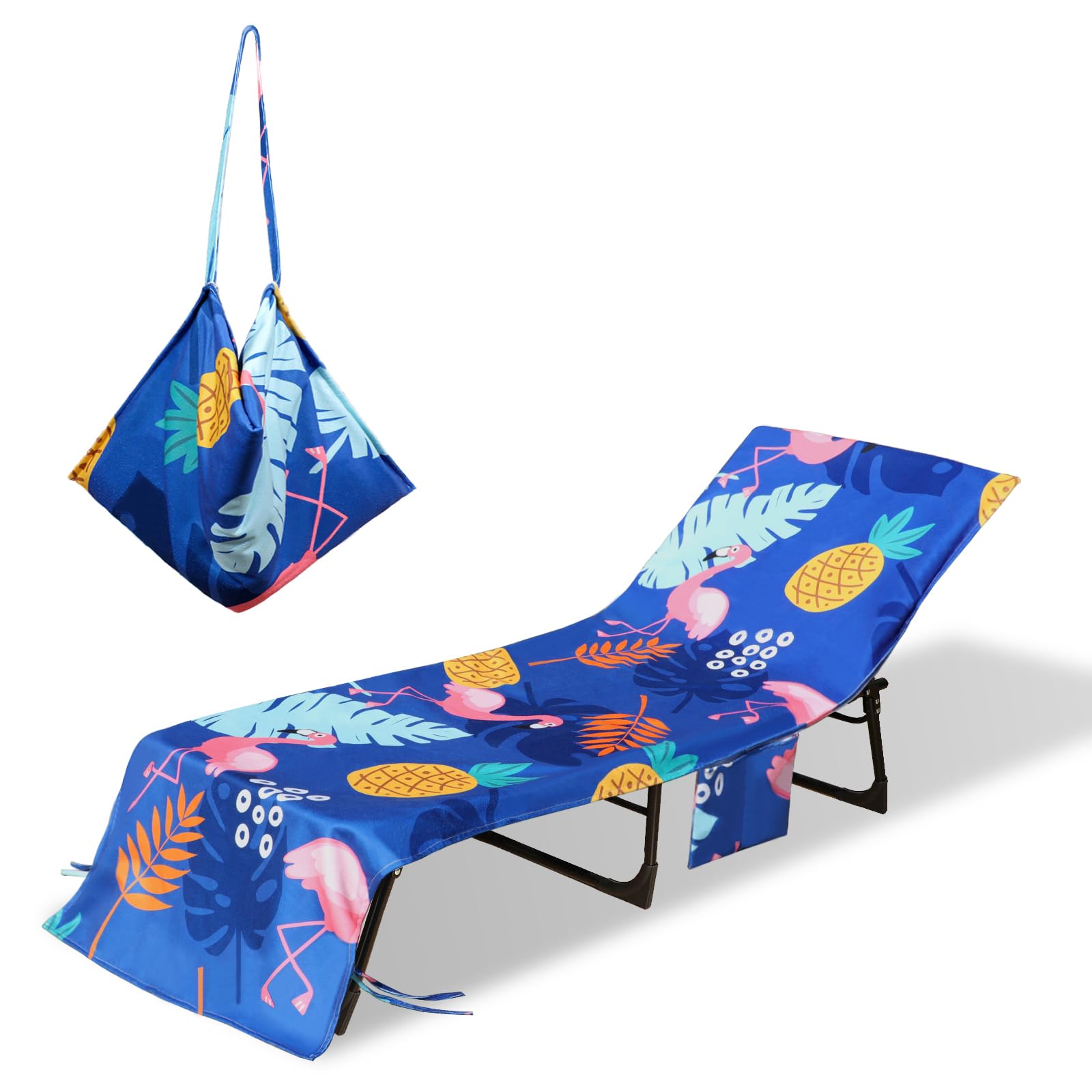 Towel Cover,soft Microfiber Chaise Lounge Towel Cover Pati..