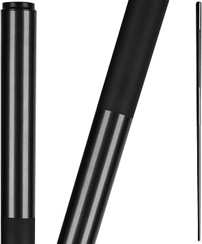 Horse Fiberglass Graphite Composite Pool Cue, 58 Inch One-Piece Billiard Cue, 20oz, 13mm Tip, Low Deflection Professional Cue Stick, Black, 1/4 Pack for Home Bar Use