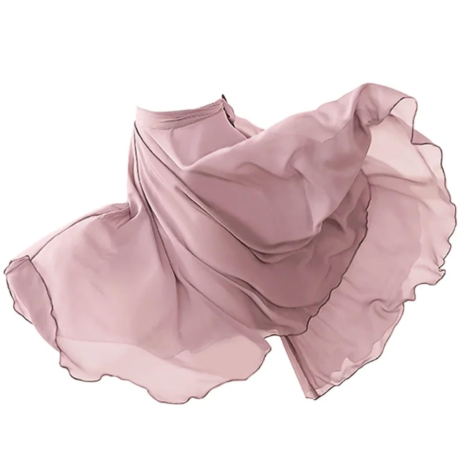Faldas de Baile de Gasa, Falda Cruzada de Ballet Malla con Cordones Multicolor 50-60 cm Mujer
