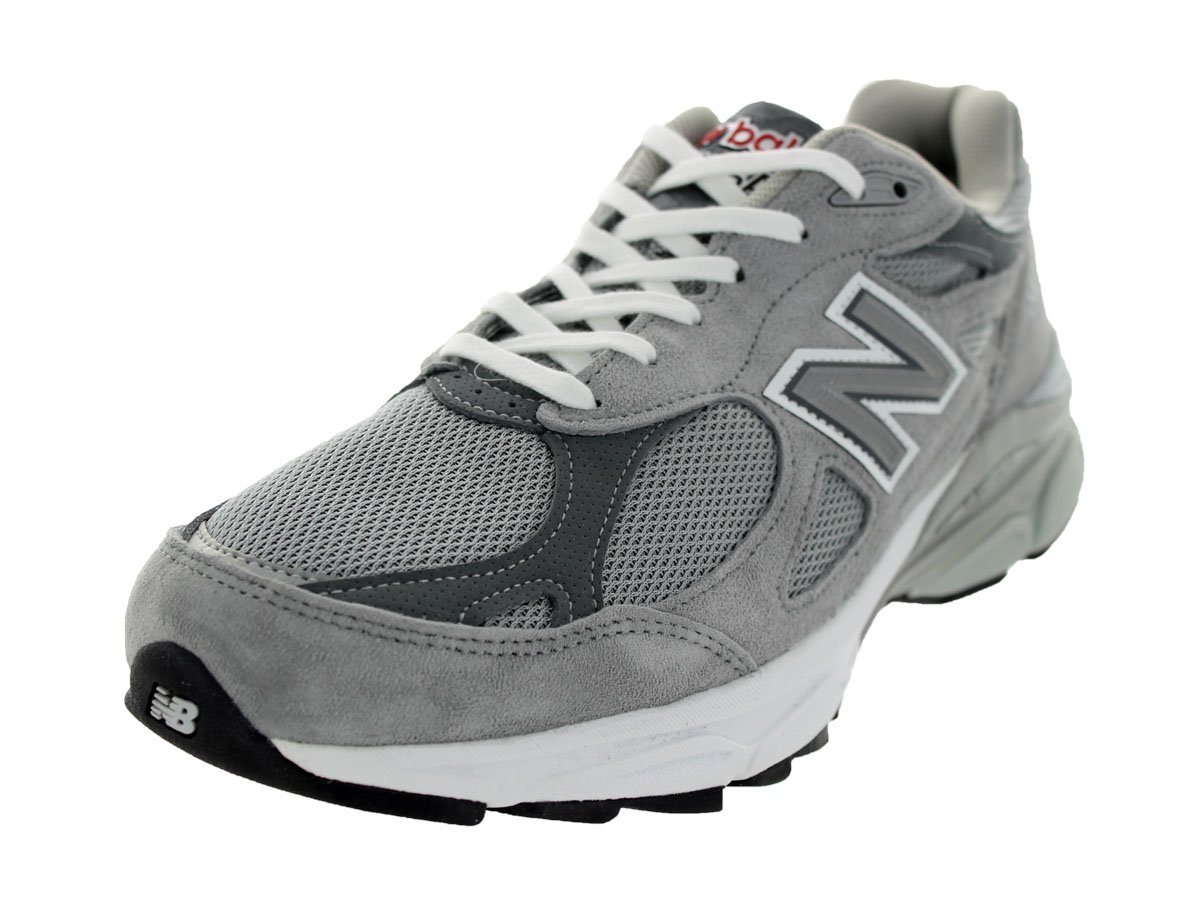 New BalanceMens 990v3 Stability Running Shoes, Size: 8 D(M) US, Color: Grey with White