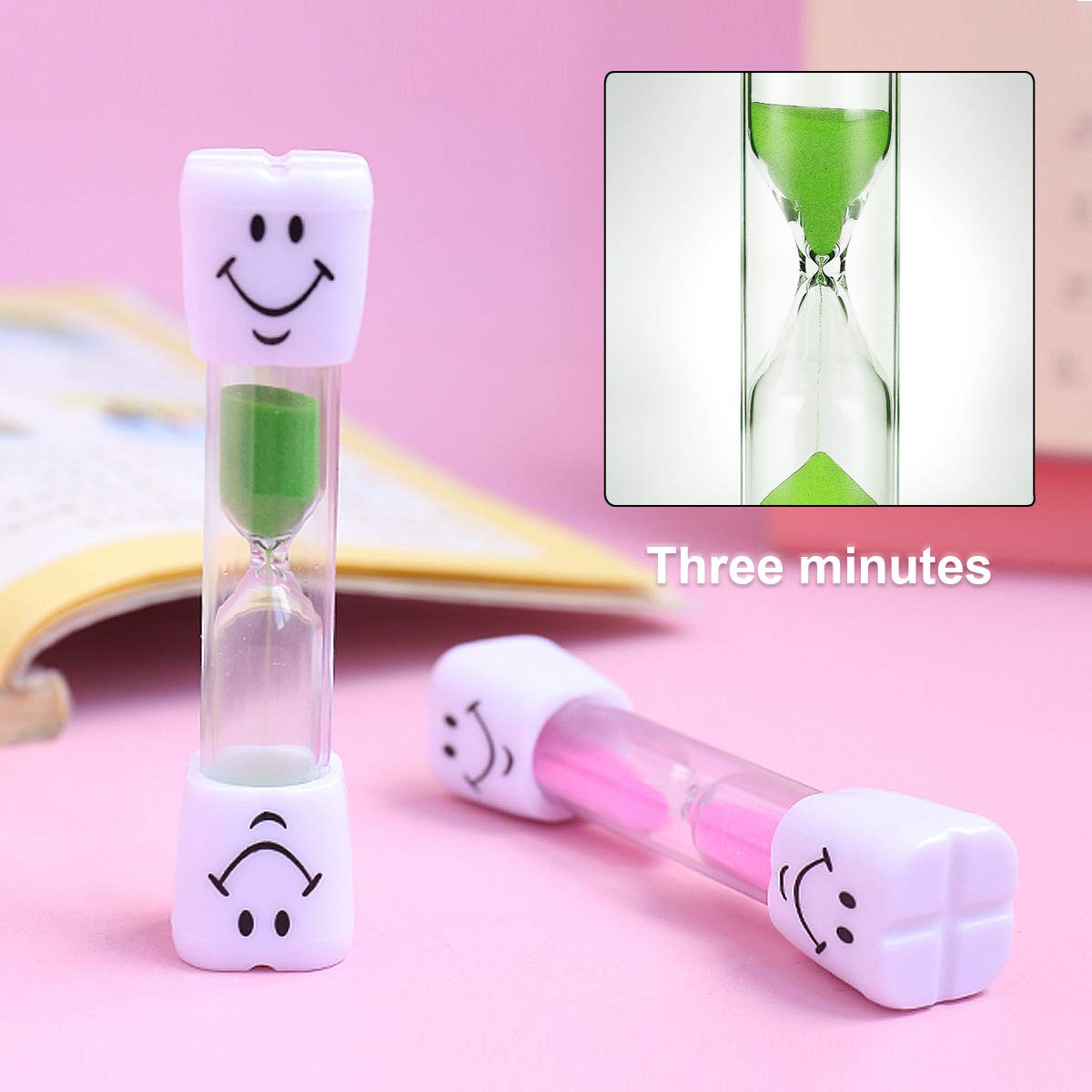 Set van 6 kleurrijke zandlopers voor kinderen, 1/3/5/10/15/30 minuten, decoratie voor thuis, kantoor, creatieve geschenken