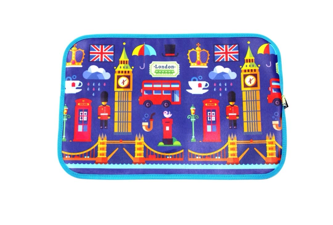Keeping bizzy London big Ben Royal guards roll up dry erase place mat and draw mat with 2 crayons